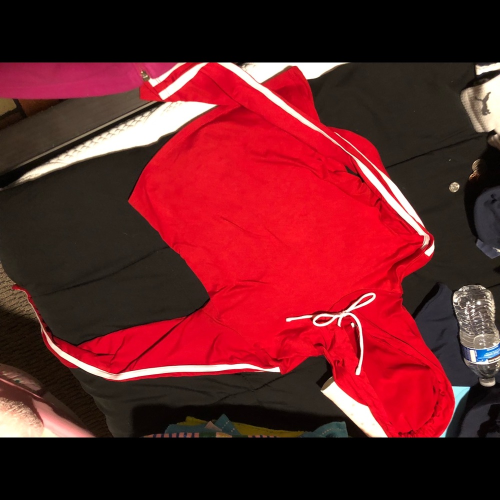 Red hoodie/long sleeve